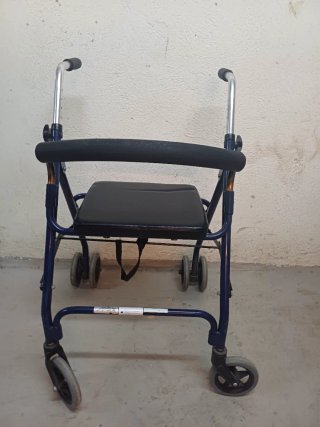 Andador aluminio con asiento