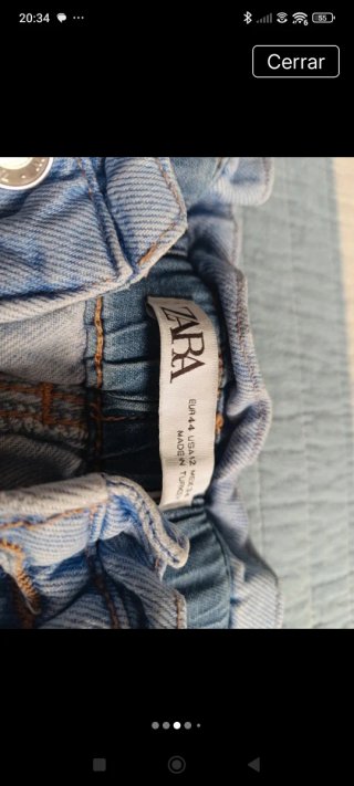 Pantalón vaquero Zara azul