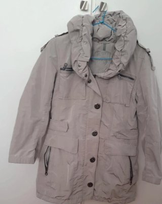 Anorak estilo gabardina T/36 Beige