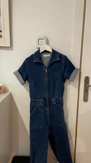Mono vaquero Mango azul