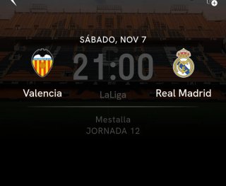 Valencia vs Real Madrid LaLiga