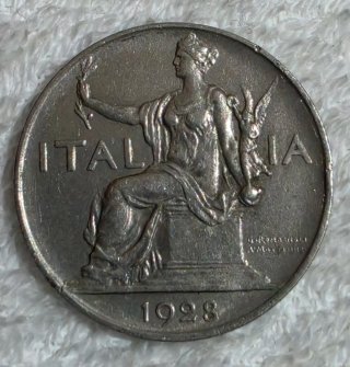 🇮🇹  Lire 1 Italia 1928 rara