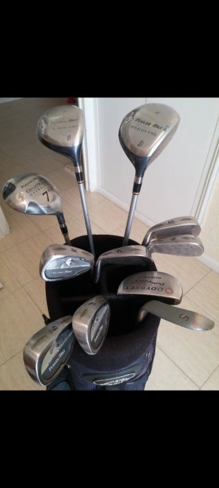 Set di 11 mazze da golf da donna: 3 legni e 8 ferri