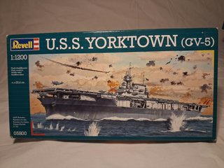 Maqueta Portaaviones U.S.S. Yorktown (CV-5) 1/1200