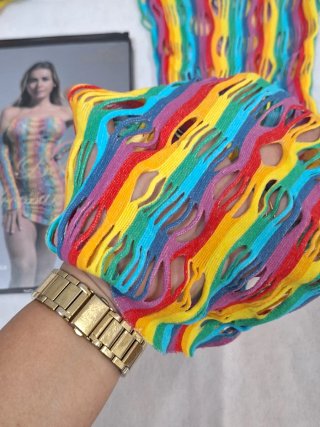 Conjunto de lencería multicolor