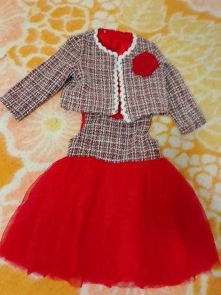 Conjunto de Vestido y Chaqueta para Bebé