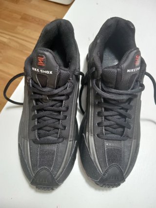 Zapatillas Nike Shox Niño Negras