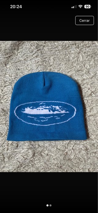 Gorro Azul con Estampado