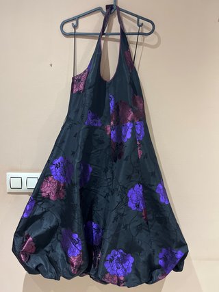 Vestido fiesta halter floral