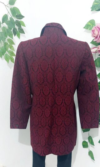 Blazer Larga Estampada Talla M