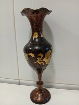 Jarrón de latón 20cm, fabricado en la India