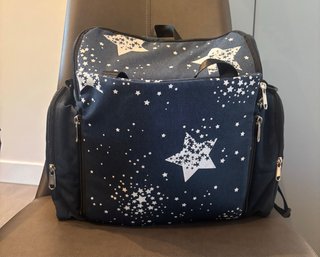Mochila estrellas azul marino