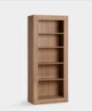 Librería de madera marrón Montada  170x80x30