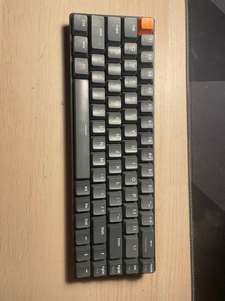 Teclado Mecánico Mini 65% Gris/Naranja