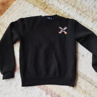 Sudadera negra niño Talla M