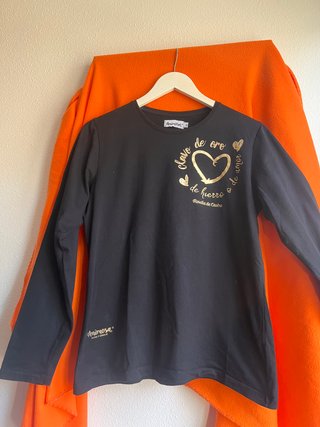 Camiseta negra Animosa manga larga