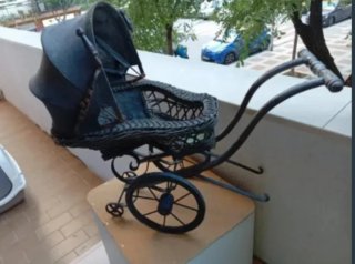 Cochecito Muñecas Antiguo 1900-1920 reparar