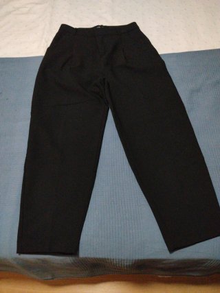 Pantalón Zara Talla 38 Ancho Negro