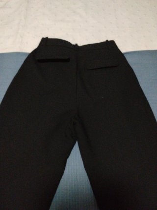 Pantalón Zara Talla 38 Ancho Negro