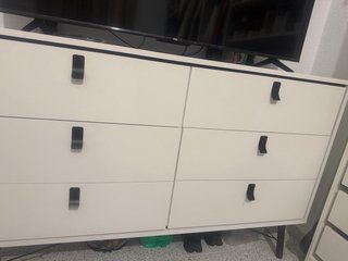 Mueble TV/Almacenaje Blanco y Negro