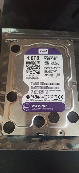 Disco Duro WD Purple 4TB SATA