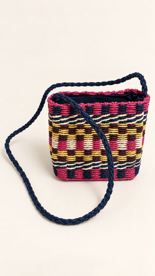 Bolso Natura Trenzado Multicolor