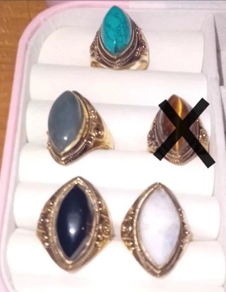 Anillos Ajustables con Piedras Variadas