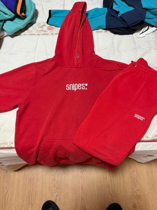 Conjunto chándal Snipes rojo