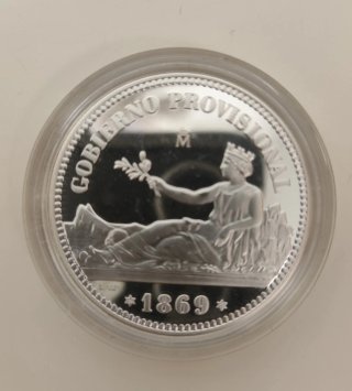 Réplica Moneda 1 Peseta 1869
