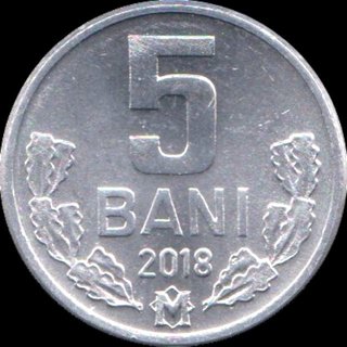 2 MONEDAS DE MOLDAVIA DEL AÑO 2018 5 BANI(×2) ¡SC!