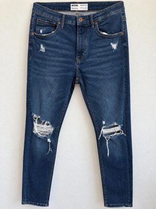 Vaqueros Bershka Azul