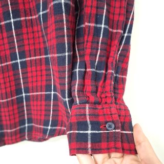 Camisa Cuadros Roja Estilo Leñador Mujer Talla 36