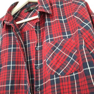 Camisa Cuadros Roja Estilo Leñador Mujer Talla 36
