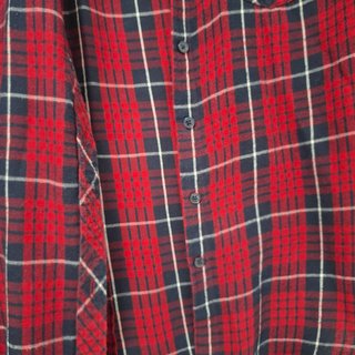 Camisa Cuadros Roja Estilo Leñador Mujer Talla 36