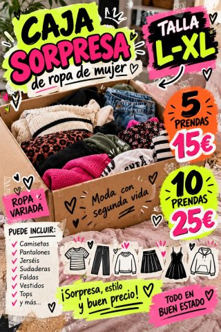 Caja sorpresa ropa mujer Talla L-XL