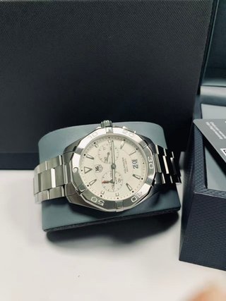 TAG Heuer Aquaracer Cronógrafo Plata Blanco