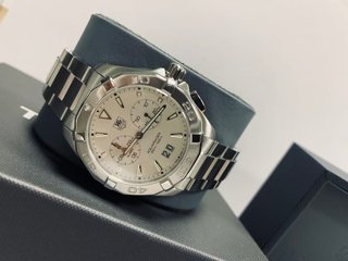 TAG Heuer Aquaracer Cronógrafo Plata Blanco