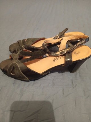 Sandalias Mullos Negras Talla 40