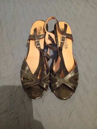 Sandalias Mullos Negras Talla 40