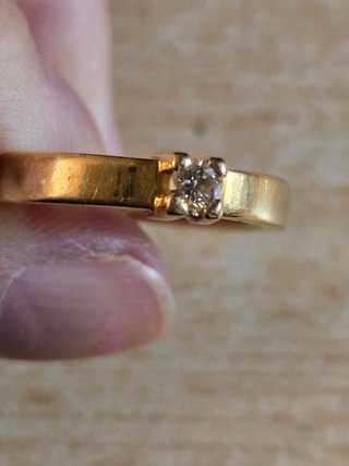 Anillo Oro 18k Diamante 0.20 quilates