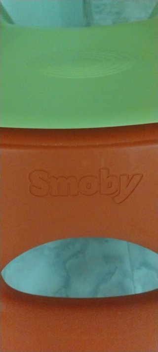 Tobogán infantil Smoby verde y rojo