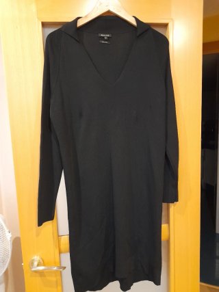 Vestido negro Massimo Dutti