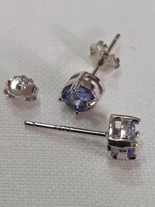Pendientes  TANZANITAS NATURALES