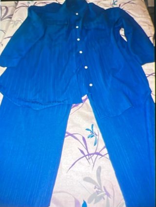 Conjunto Pantalón y Blusa Azul