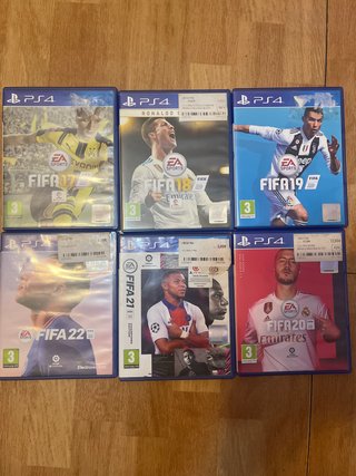 Lote 6 Juegos FIFA PS4 (17-22)
