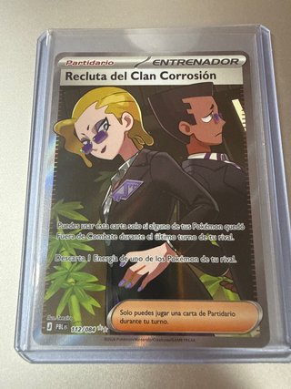 Carta Pokémon Recluta del Clan Corrosión