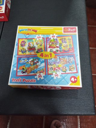 Puzzle 4 en 1 Super Things Trefl