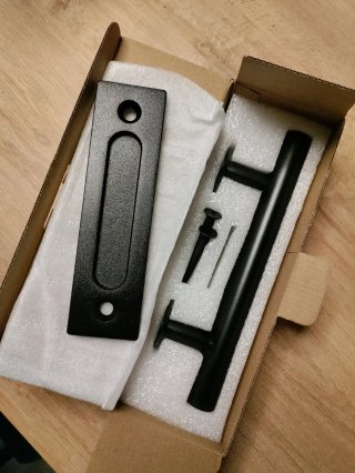 Tirador para Puerta Corredera Negro