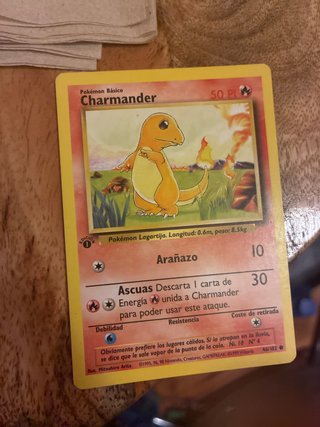 Carta Pokémon Charmander Edición 1