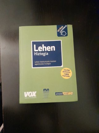 Lehen hiztegia